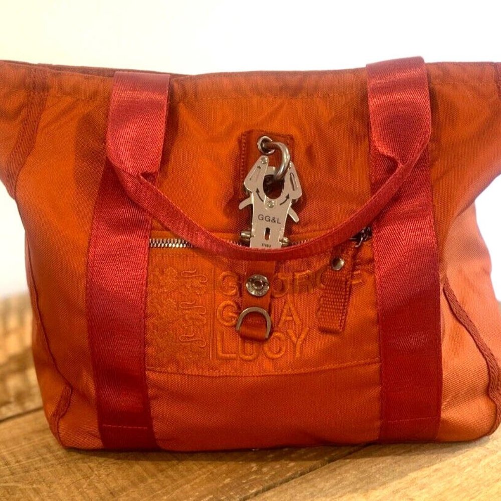021 George Gina & Lucy Bagflip 15 Utility Tote Bag In AMBER Removable Strap - Picture 4 of 14